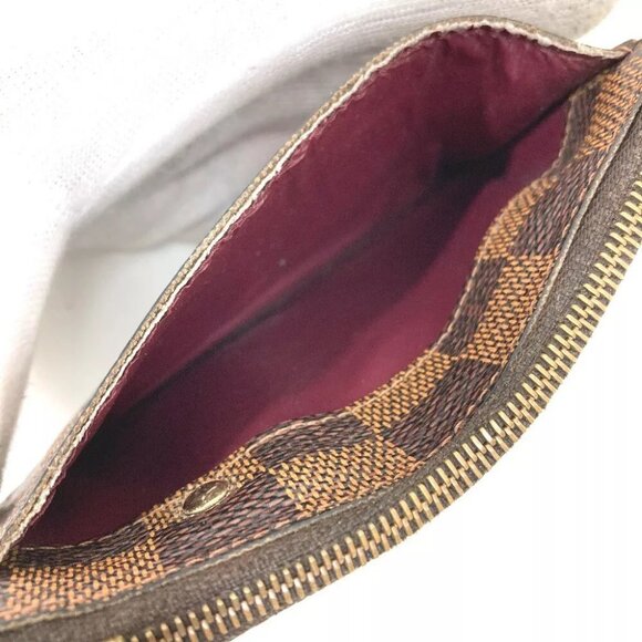 Auth LOUIS VUITTON N63094 Damier Pochette cle Wallet Key Chain coin purse - Picture 11 of 13